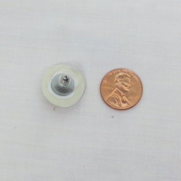 New Unique Hand Painted Lady's Face Stud Earrings - Picture 4 of 6